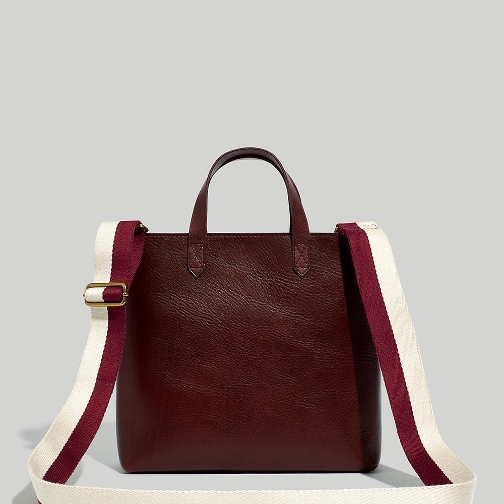 Madewell The Zip-Top Transport Crossbody: Colorblock Webbing Strap Edition NB213